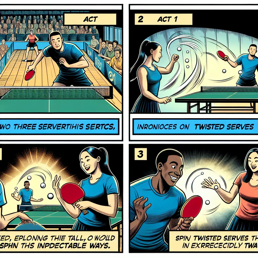 крученые подачи в настольном теннисе