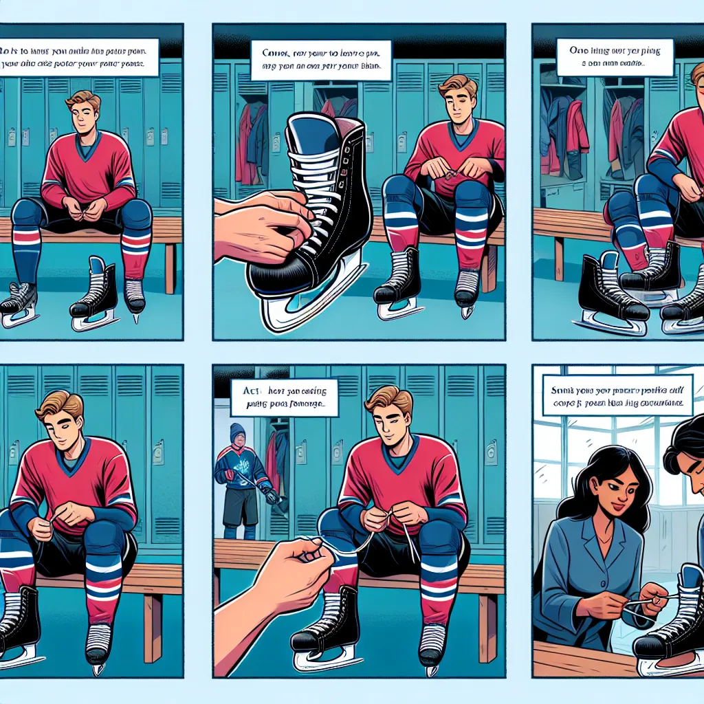 как правильно шнуровать коньки для хоккея