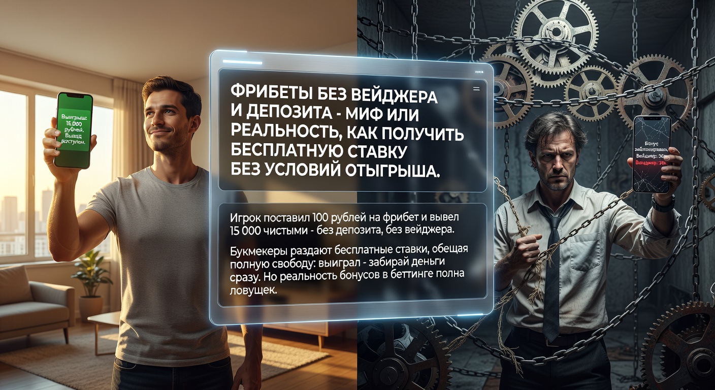 Фрибеты без вейджера и депозита - Миф или реальность, как получить бесплатную ставку без условий отыгрыша