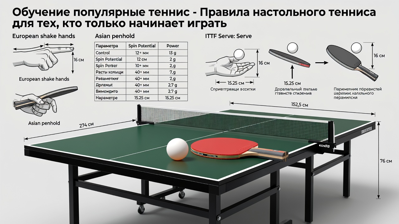 Обучение популярные теннис - Правила настольного тенниса для тех, кто только начинает играть
