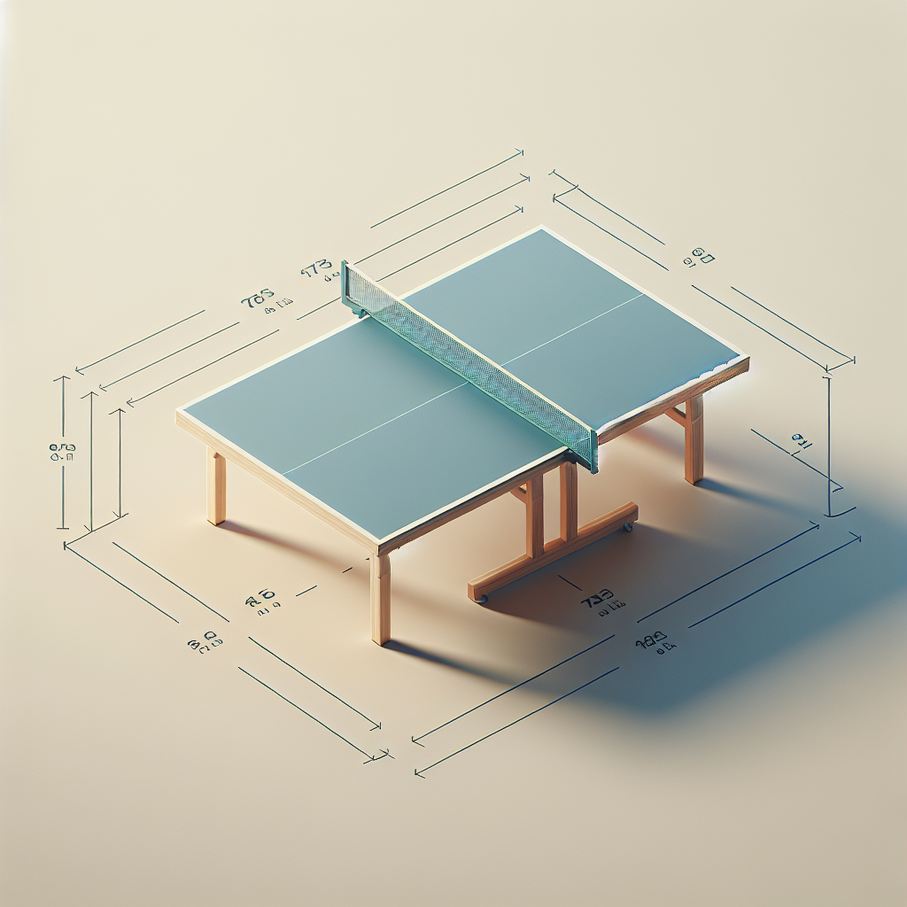 Теннисный стол: размеры и стандарты