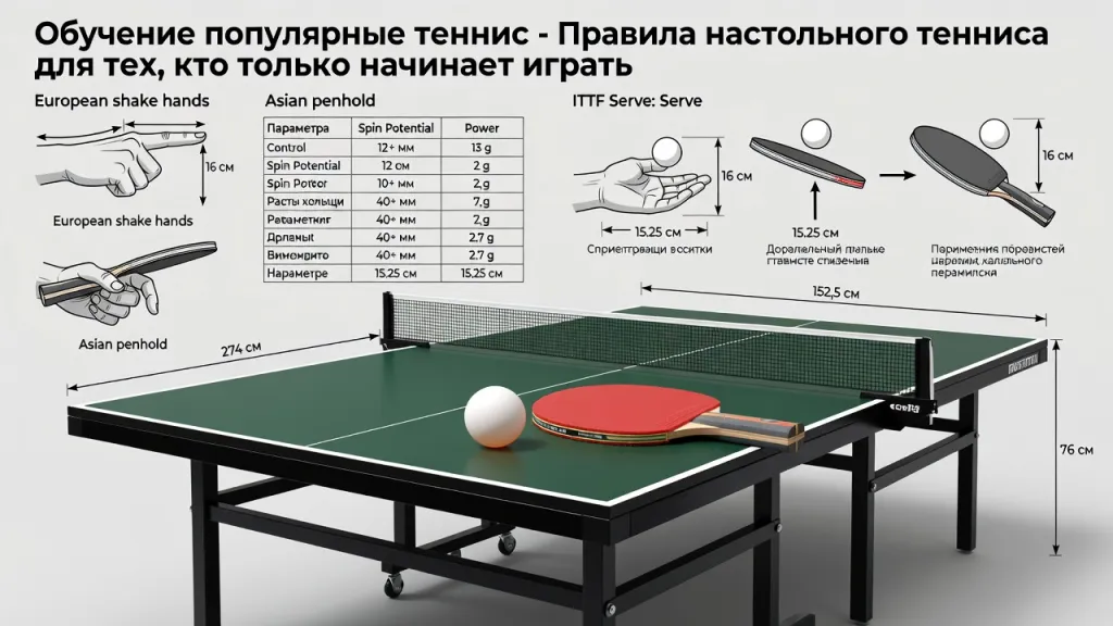 Обучение популярные теннис - Правила настольного тенниса для тех, кто только начинает играть