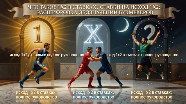 Что такое 1х2 в ставках? Ставки на исход 1X2: Расшифровка обозначений букмекеров
